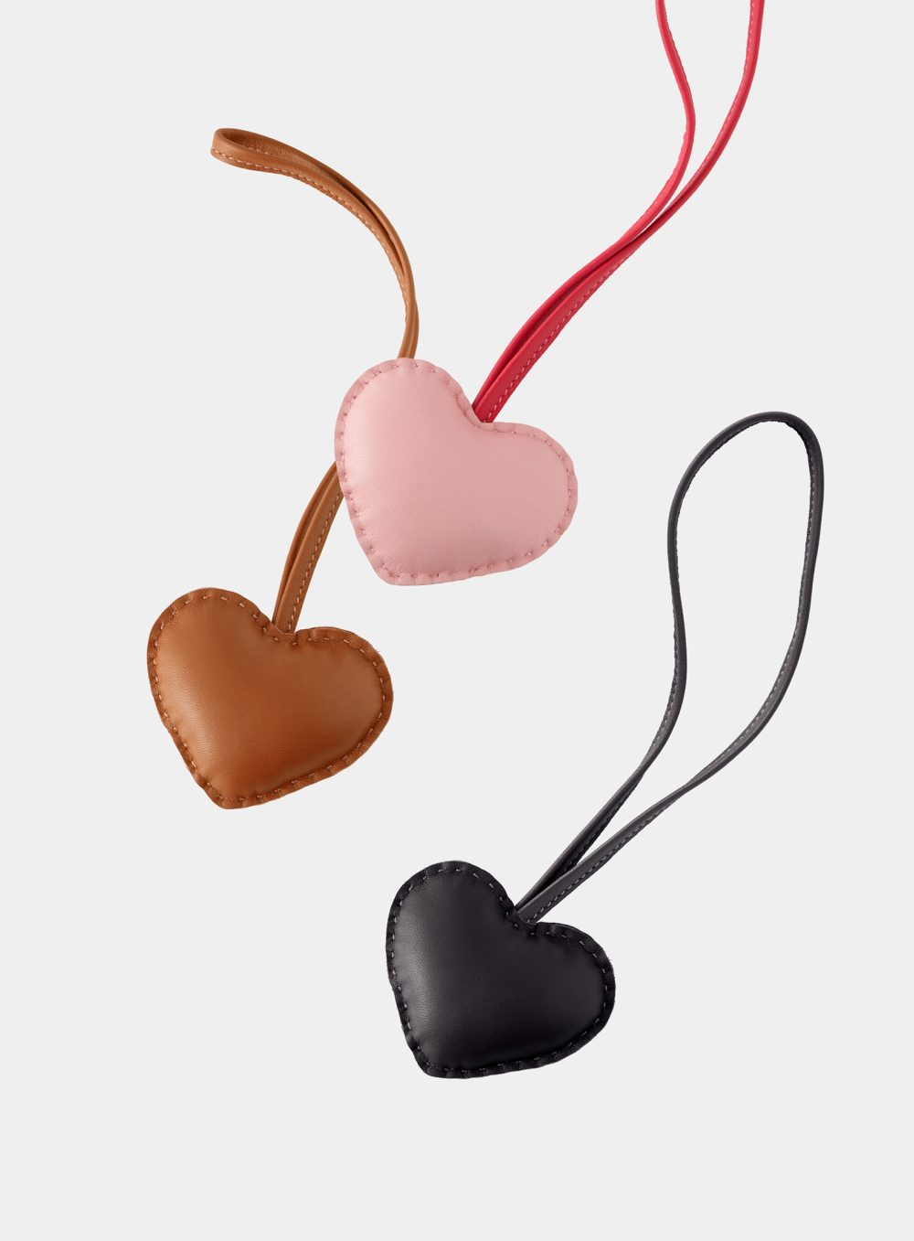 Leather Heart Charm